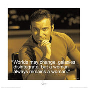 Kunstdruck Star Trek James T Kirk iQuote 40x40cm