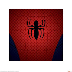 Kunstdruck Ultimate Spider-Man Spider-Man Torso 40x40cm