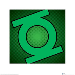 Kunstdruck DC Comics Green Lantern Symbol 40x40cm
