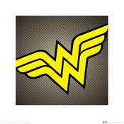 Kunstdruck DC Comics Wonder Woman Symbol 40x40cm