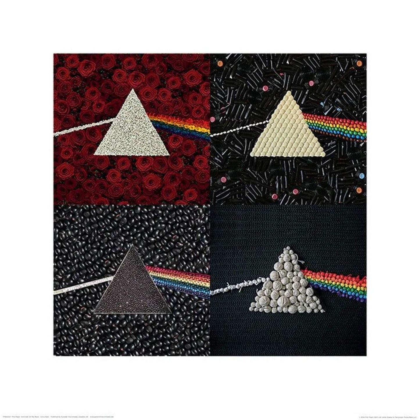 Kunstdruck Pink Floyd Dark Side of the Moon Collections 40x40cm