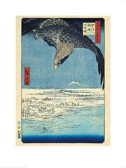 Kunstdruck Hiroshige - Fukagawa Susaki and Jumantsubo 60x80cm